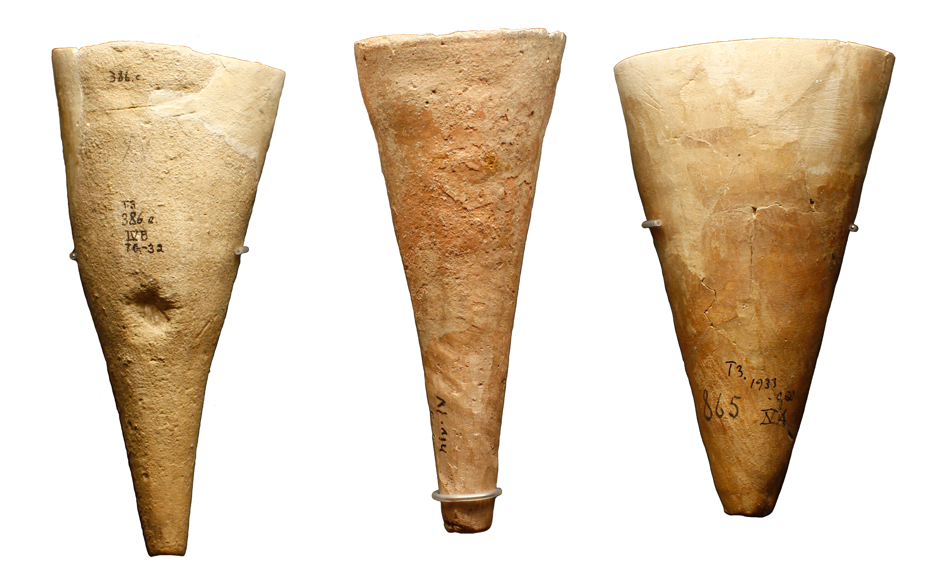 Cornets aus Teleilat Ghassul | 4500-3300 v. Chr. | © Museum of the Pontificial Biblical Institute, Jerusalem